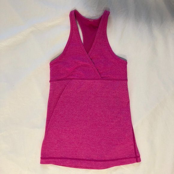 Lululemon Deep V Tank Heathered Paris Pink - Picture 5 of 8